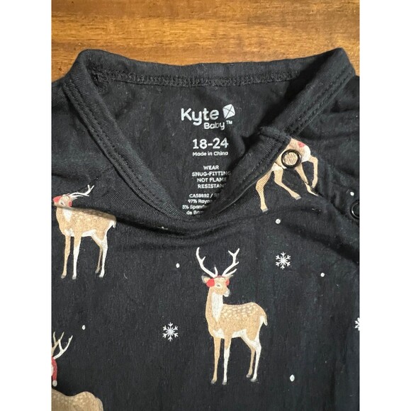 Kyte Baby Bamboo Midnight Deer Longall 18-24 month - Picture 2 of 3